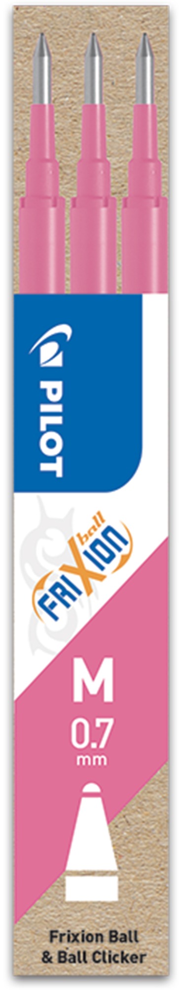 PILOT FriXion 05 / 0.25 mm, růžová - balení 3 ks