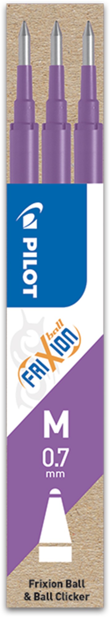 PILOT FriXion 07 / 0.35 mm, lila - balení 3 ks