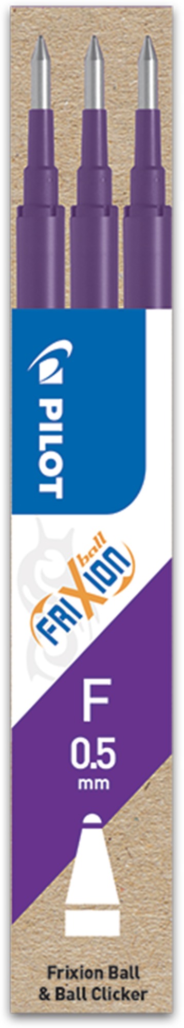 PILOT FriXion 07 / 0.35 mm, fialová, balení 3 ks