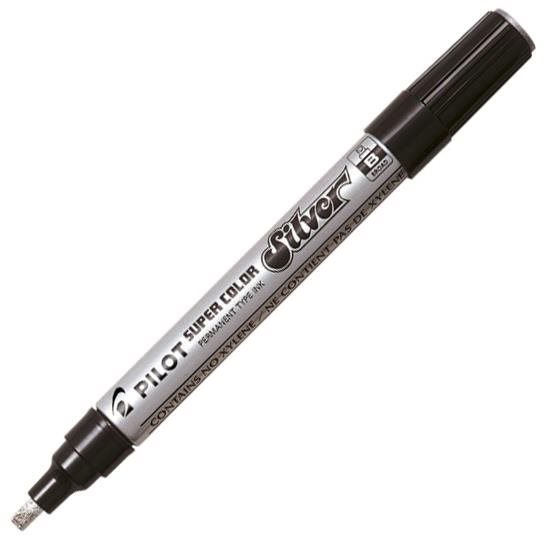 PILOT Super Color B 2.0 - 4.0 mm, stříbrný fixa