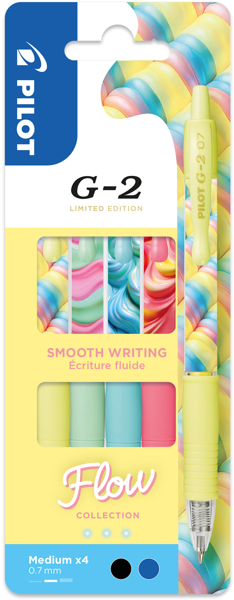 PILOT G-2 Flow 07 / 0.32 mm - sada 4 ks