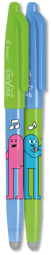 PILOT FriXion Ball Best Friends 07 / 0.35 mm, světle zelená/nebeská modř, Music