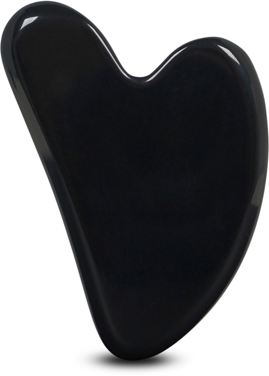 Plum Beauty Gua Sha kámen - Obsidian