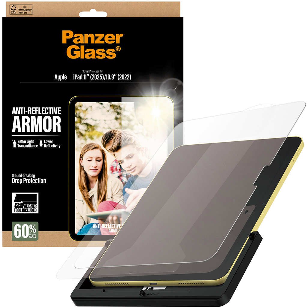 PanzerGlass Apple iPad 11/10.9 antireflexní s instalačním rámečkem