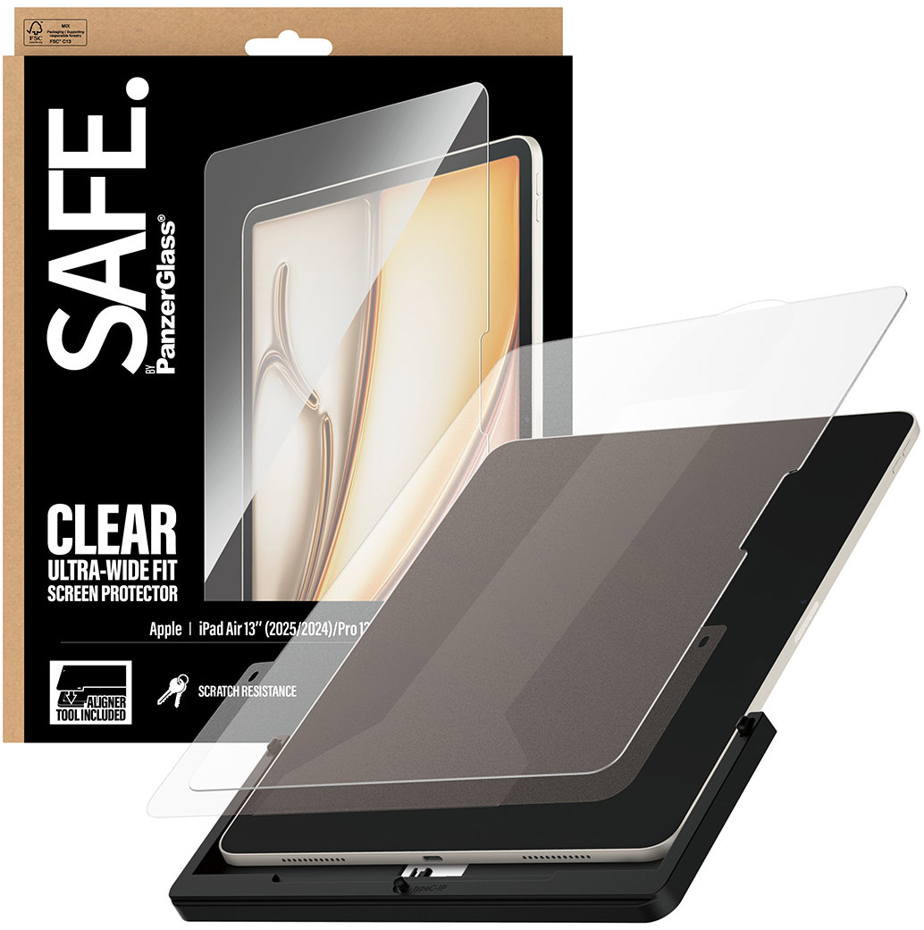 PanzerGlass SAFE Apple iPad Air 13/Pro 13 s instalačním rámečkem