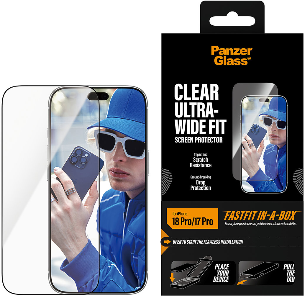 PanzerGlass Apple iPhone 18 Pro/17 Pro s bezprašným instalačním boxem
