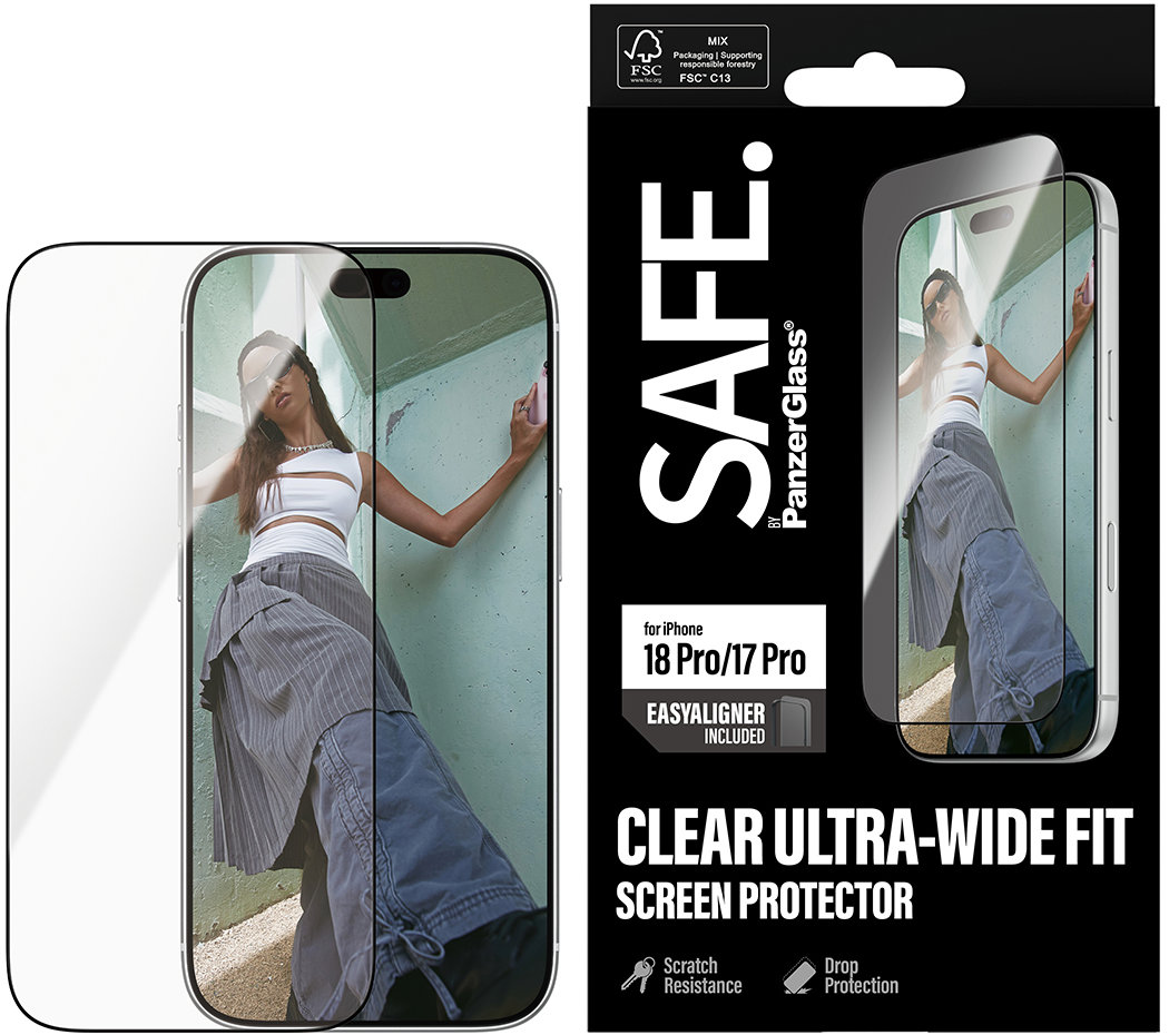 PanzerGlass SAFE Apple iPhone 18 Pro/17 Pro s instalačním rámečkem
