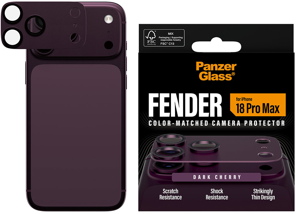 PanzerGlass FENDER Apple iPhone 18 Pro Max Dark Cherry (fialový)