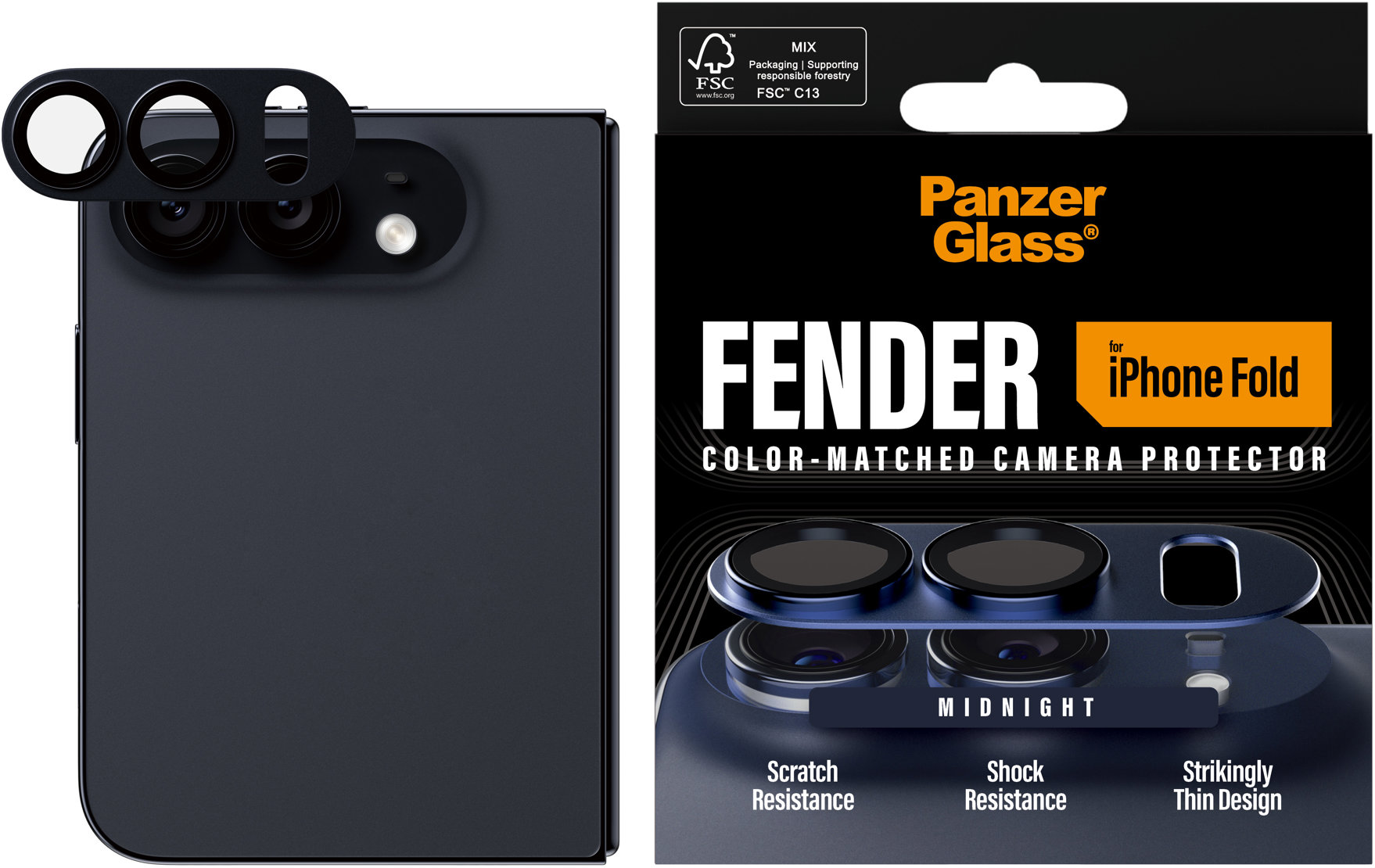 PanzerGlass FENDER Apple iPhone Duo Midnight (tmavý)