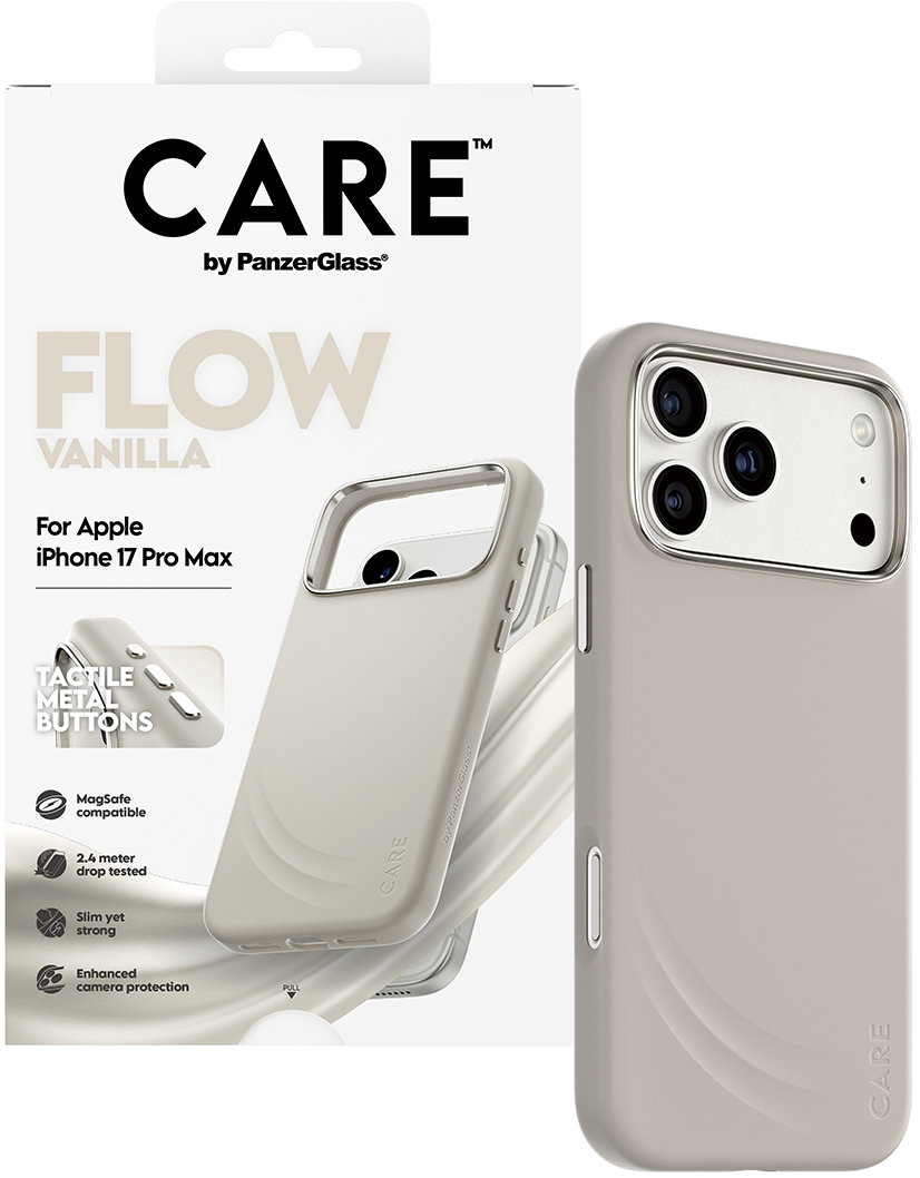 PanzerGlass CARE kryt Apple iPhone 17 Pro Max Flow MagSafe Vanilla