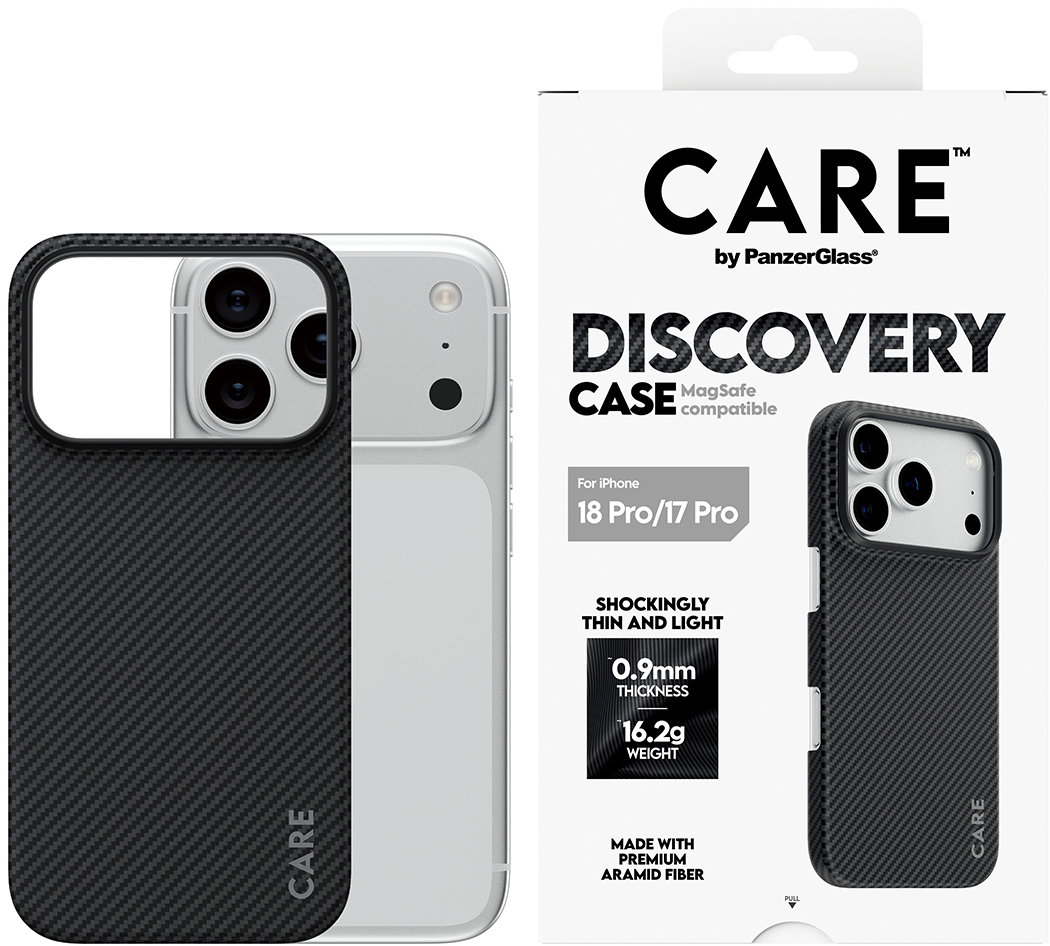 PanzerGlass CARE kryt Apple iPhone 18 Pro/17 Pro Discovery MagSafe (Premium Aramid Case)