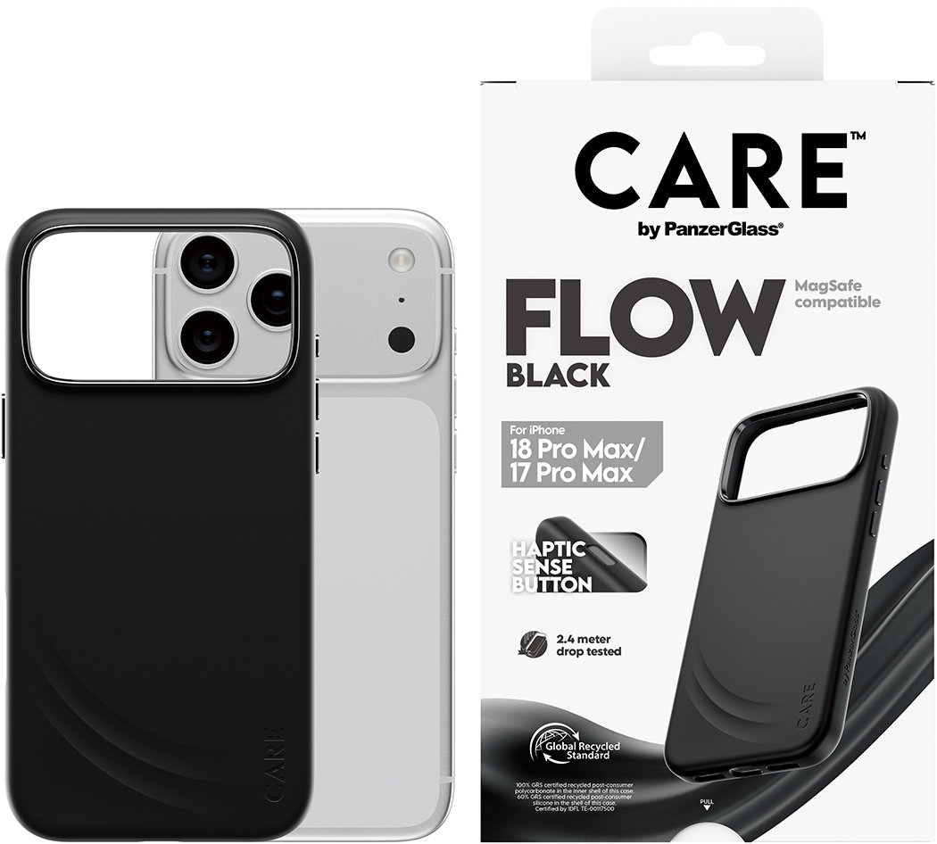PanzerGlass CARE kryt Apple iPhone 18 Pro Max/17 Pro Max Flow Black MagSafe