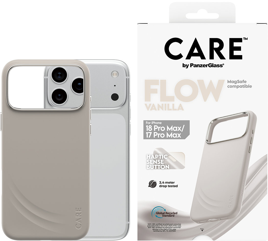 PanzerGlass CARE kryt Apple iPhone 18 Pro Max/17 Pro Max Flow Vanilla MagSafe