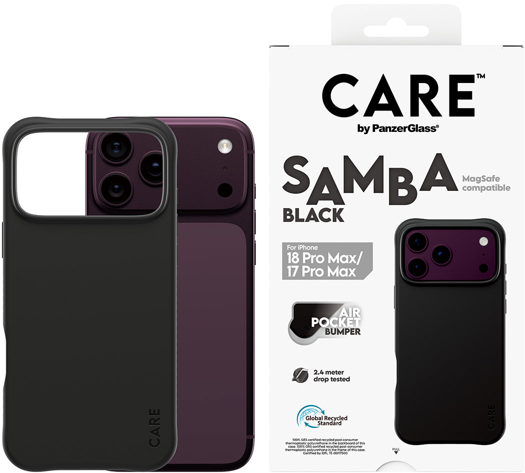 PanzerGlass CARE kryt Apple iPhone 18 Pro Max/17 Pro Max Samba Black MagSafe