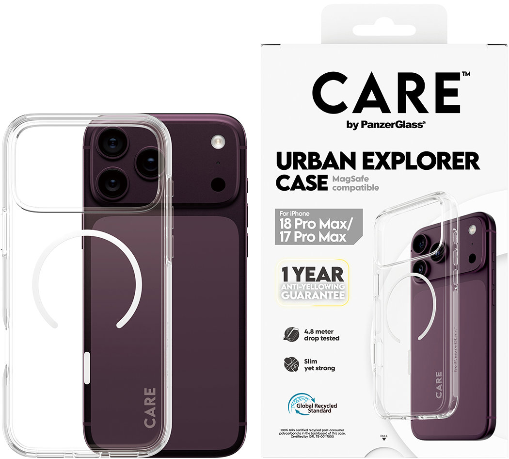 PanzerGlass CARE kryt Apple iPhone 18 Pro Max/17 Pro Max Urban čirý/bílý MagSafe