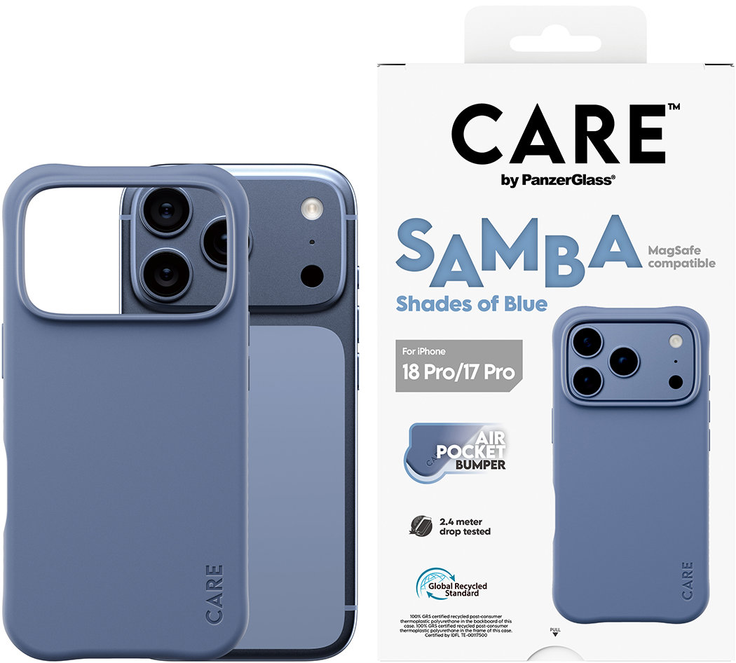 PanzerGlass CARE kryt Apple iPhone 18 Pro/17 Pro Samba Shades of Blue MagSafe