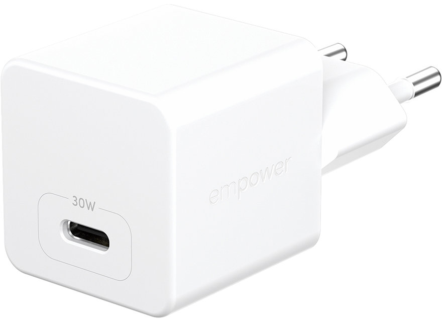 PanzerGlass Empower nabíječka Turbo GaN 30 W 1x USB-C, bílá
