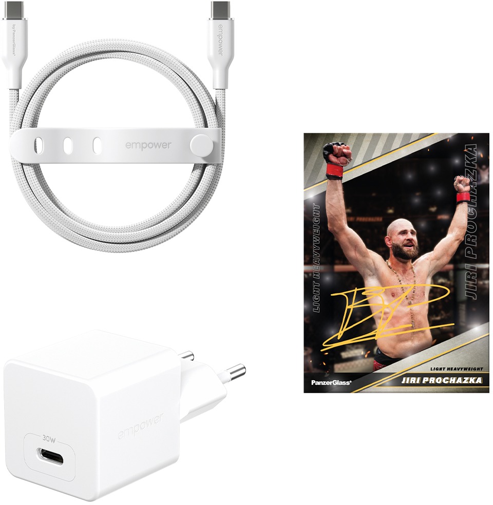 PanzerGlass BJP empower – Nabíječka Turbo GaN 30W + USB-C kabel 2 m | Vyhraj ceny