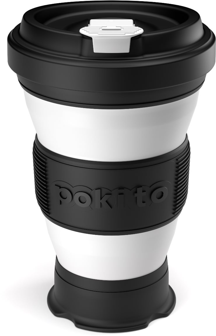 Hrnek pokito skládací šálek na kávu 3v1 ostružinový