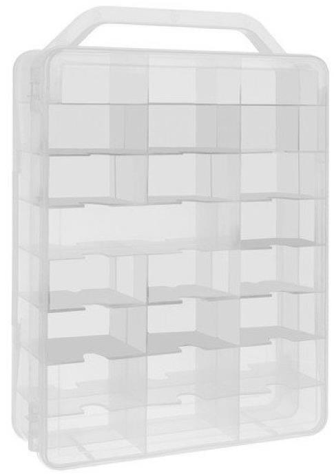 Kruzzel 20313 - plastový kufřík na autíčka, 46 míst