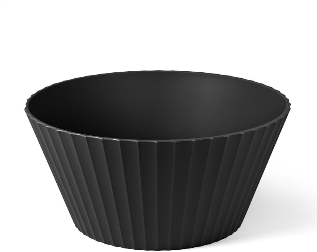 Blim Plus Mísa Nettuno L CI50-010 Carbon Black, 25 cm