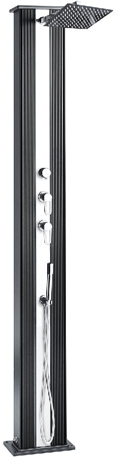 Poolstar Solární sprcha s ruční sprchou Dada antracit/inox