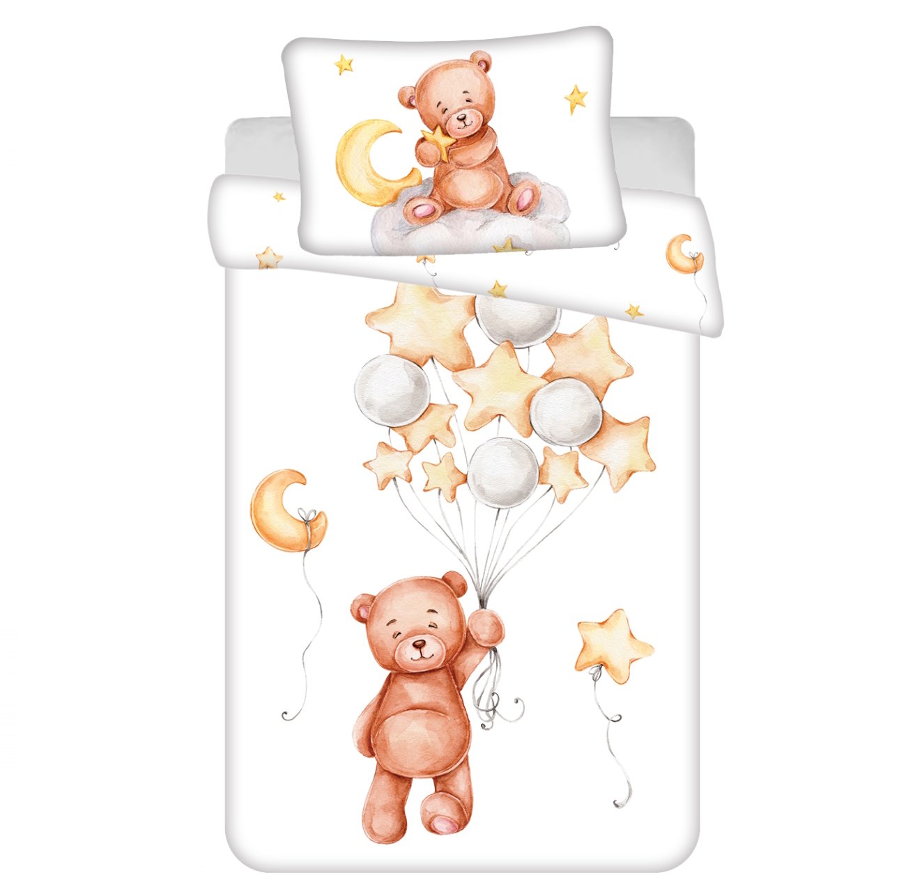 Jerry Fabrics Medvídek Cute baby 100 × 135, 40 × 60 cm