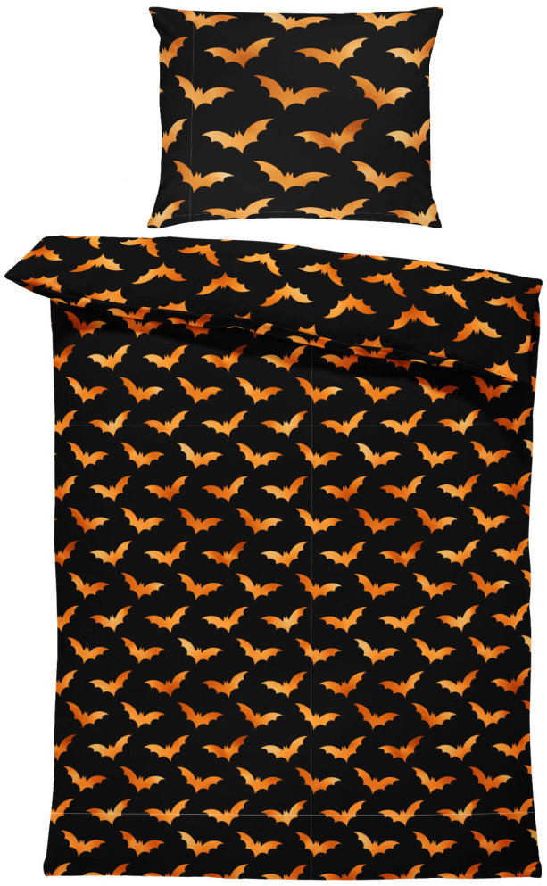 IMPAR Povlečení Halloween bats, 140 × 200 cm + 90 ×70 cm