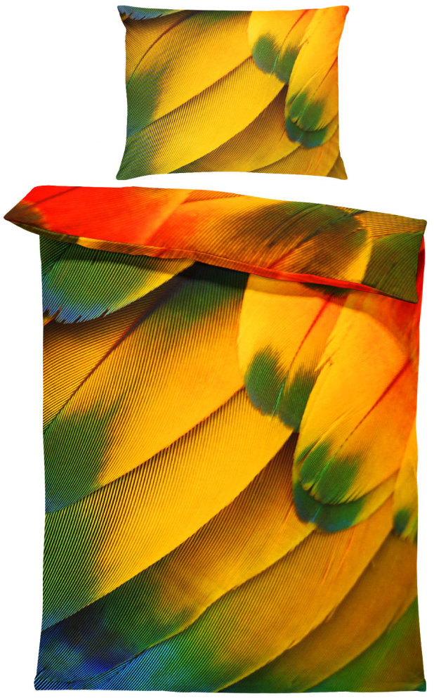 IMPAR Povlečení Ptačí peří, 140 × 200 cm + 90 ×70 cm