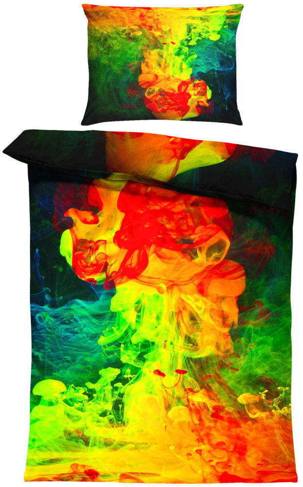 IMPAR Povlečení Barevná abstrakce 2 –, 140 × 200 cm + 90 ×70 cm