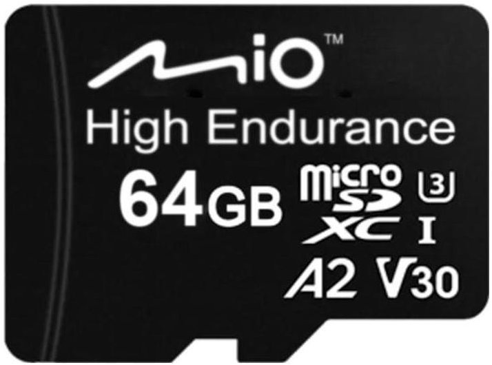 Mio 64 GB microSDXC, V30, U3, A2 - spolehlivá a rychlá paměťová karta