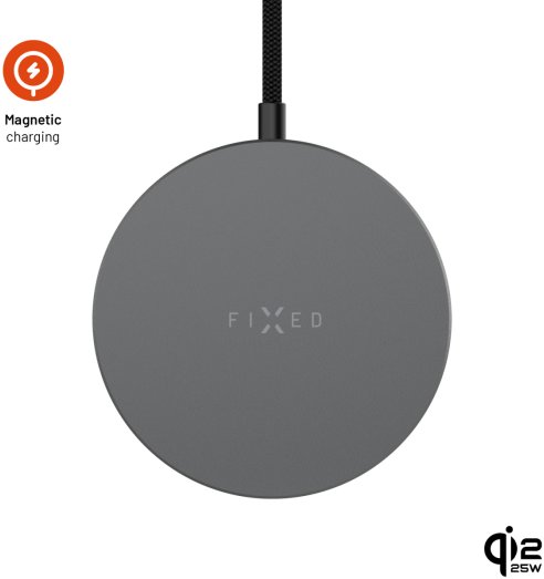 FIXED MagPad Slim s podporou MagSafe Qi2.2 25W space gray