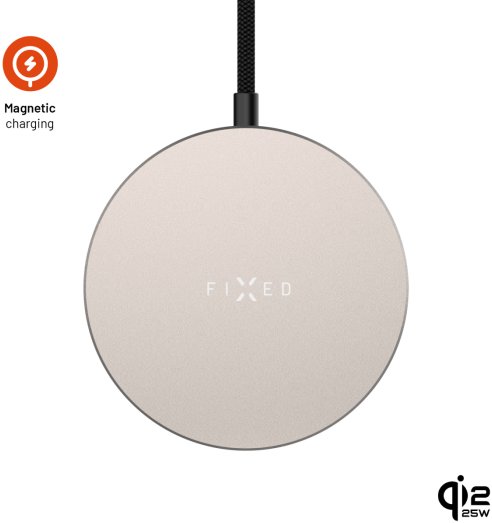 FIXED MagPad Slim2 s podporou MagSafe Qi2.2 25W titanová