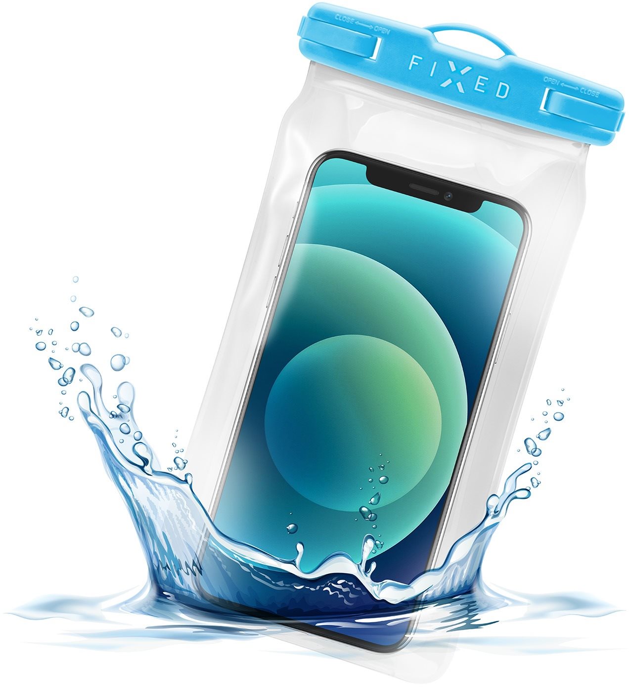 FIXED Float s uzamykacím systémem a certifikací IPX8 modrá