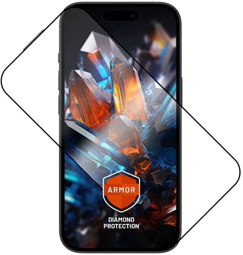 FIXED Armor s aplikátorem pro Apple iPhone 15 Plus černé