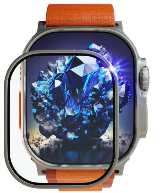 FIXED Armor Sapphire s ocelovým rámečkem pro Apple Watch Ultra 49 mm