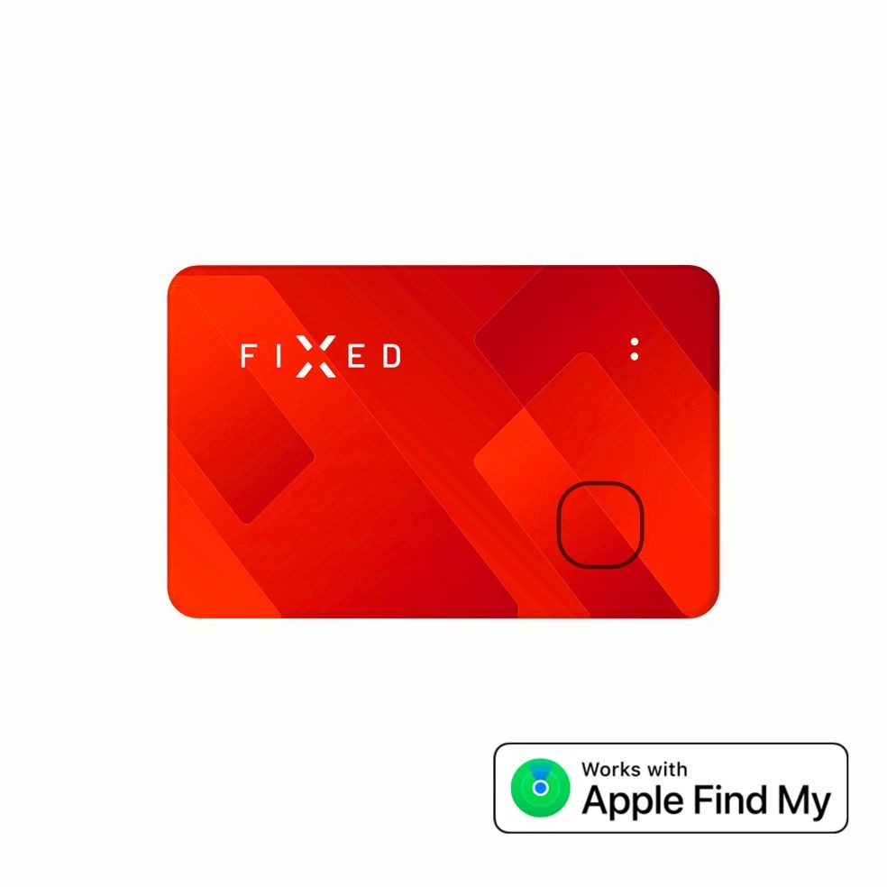 FIXED Tag Card s podporou Find My bezdrátové nabíjení oranžový