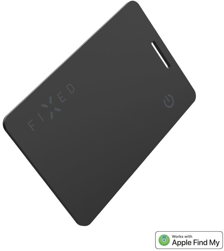 FIXED Tag Card2 Slim s podporou Find My bezdrátové nabíjení černý