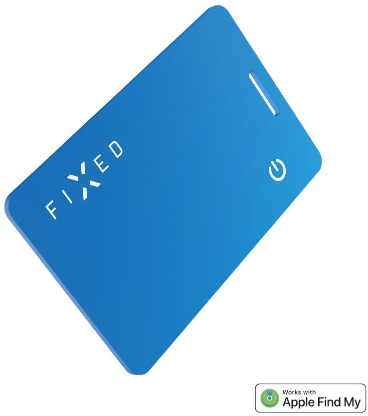 FIXED Tag Card2 Slim s podporou Find My bezdrátové nabíjení modrý