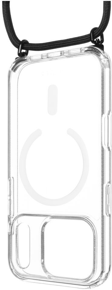 FIXED MagPure Neck s černou šňůrkou na krk pro Apple iPhone 17 Pro