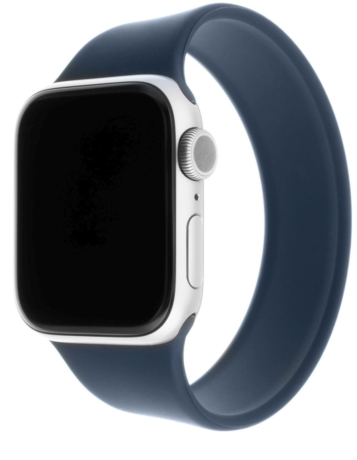 FIXED Elastic Silicone Strap pro Apple Watch 42/44/45/Ultra 49mm velikost XL modrý