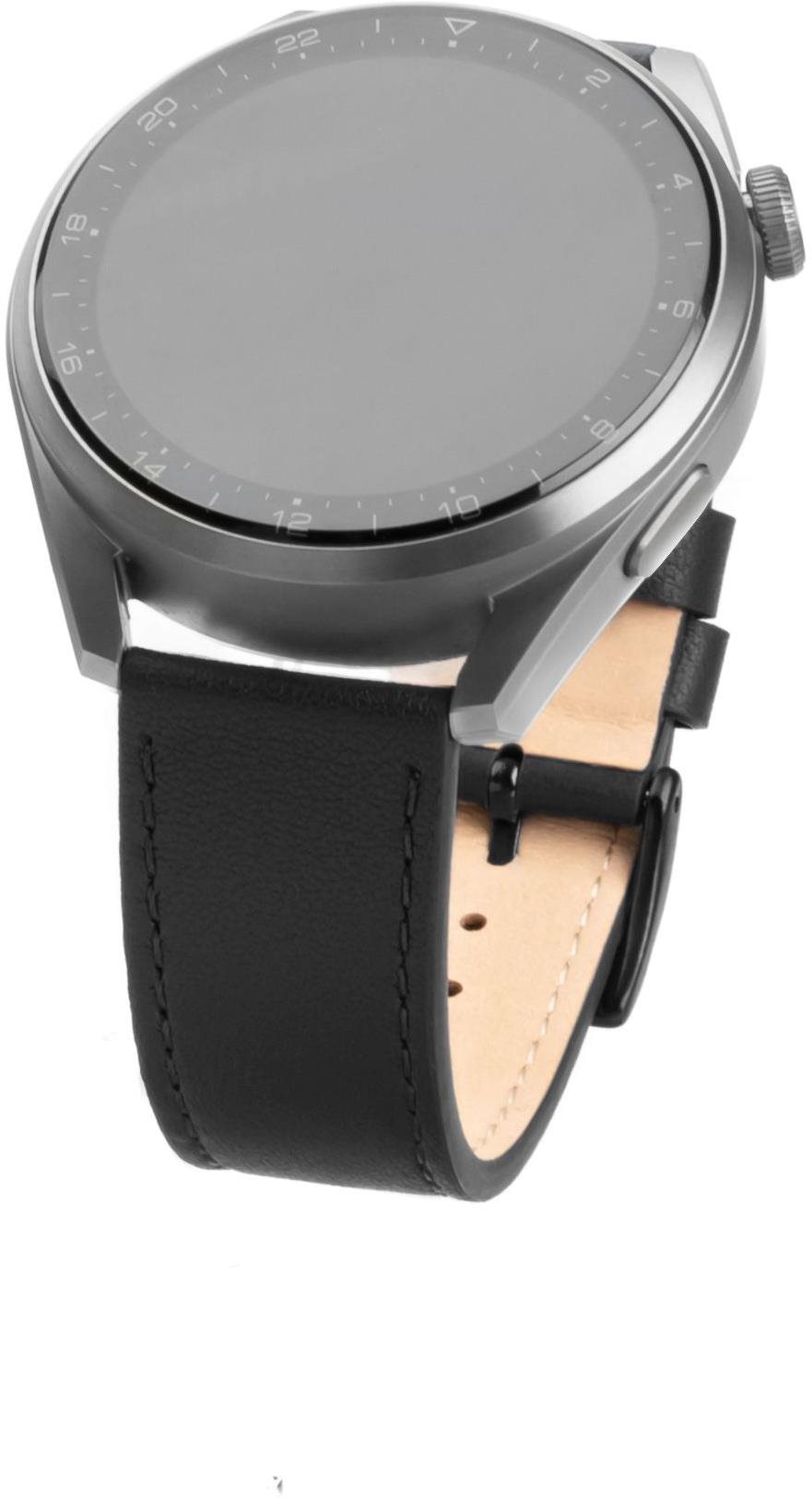 FIXED Leather Strap se šířkou 20mm černý