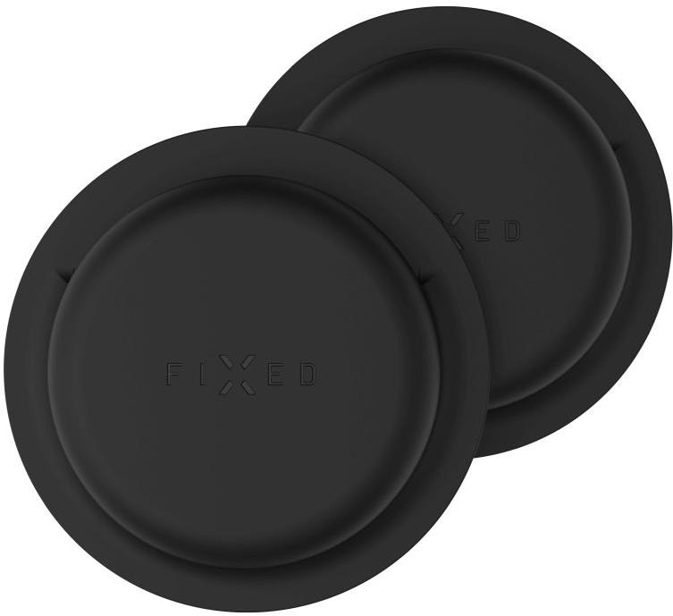 FIXED Silky Sticker pro Apple AirTag double pack černý