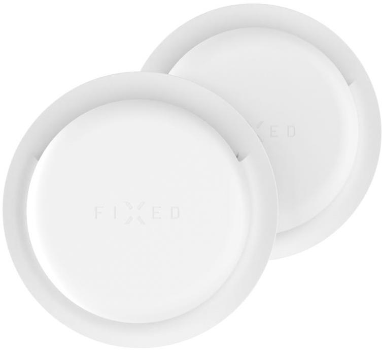 FIXED Silky Sticker pro Apple AirTag double pack bílý