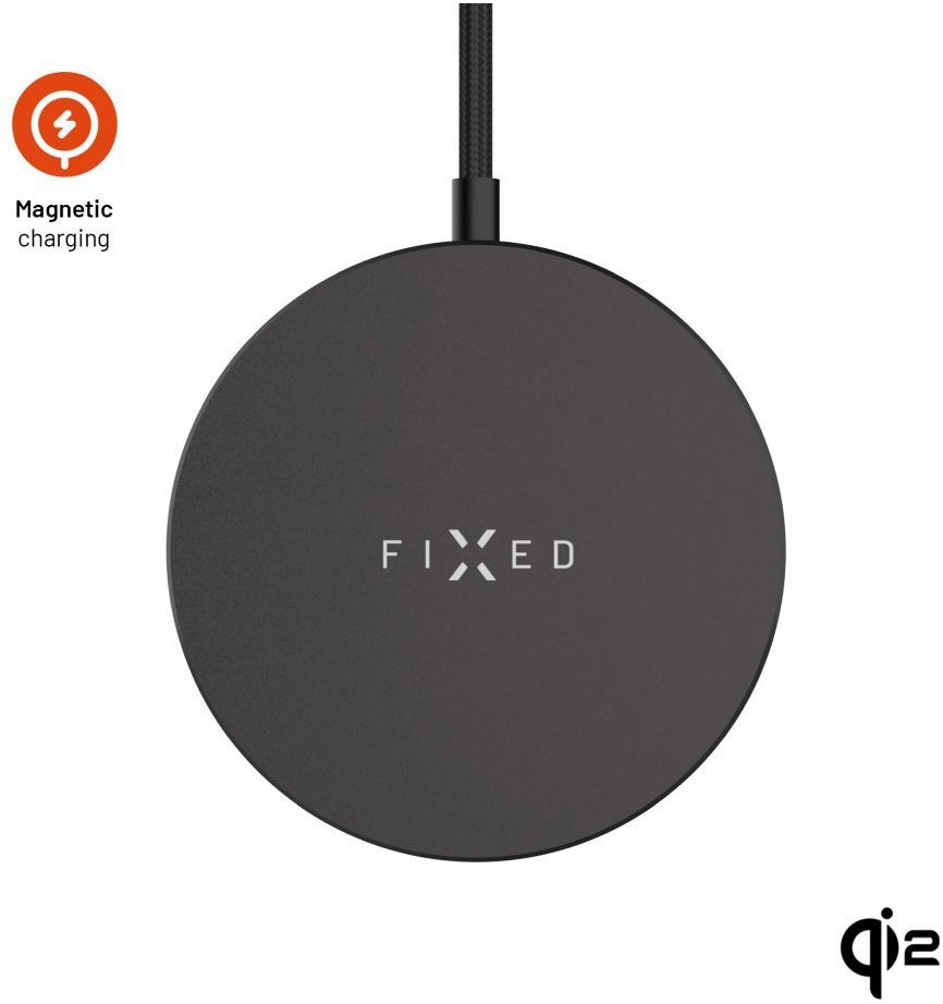 FIXED MagPad Slim s podporou MagSafe Qi2 15W černá