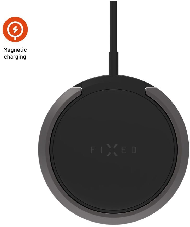 FIXED MagPad2 s podporou uchycení MagSafe a stojánkem 15W černá