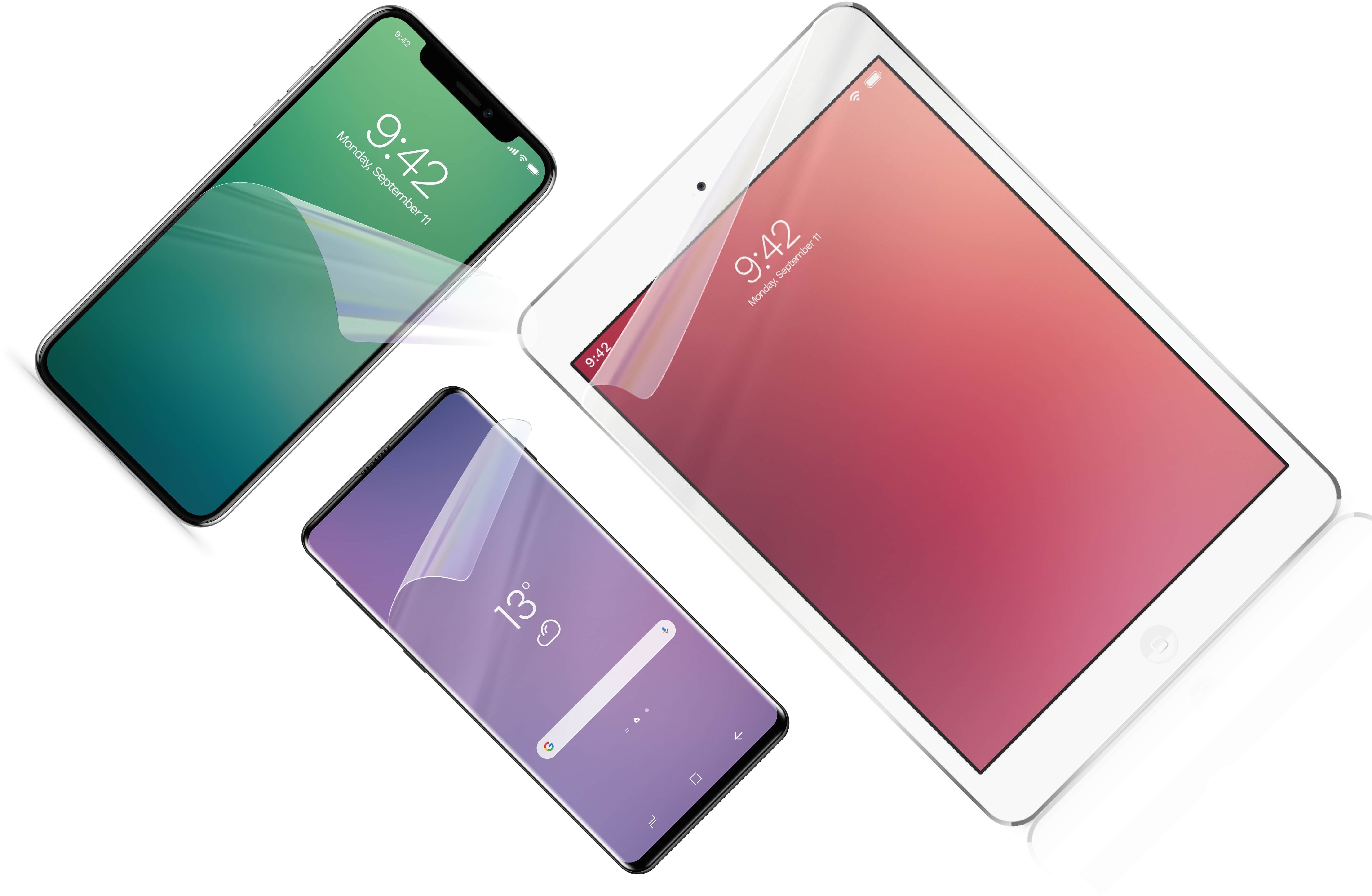 FIXED Screen Protector pro displeje do 8" 175x100 mm čirá