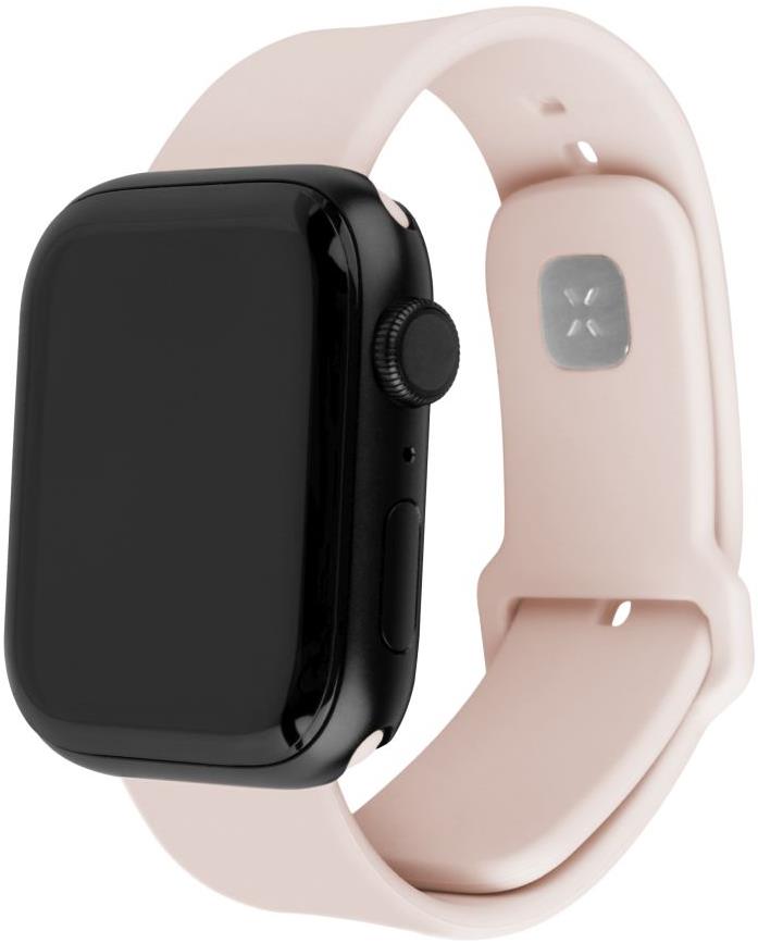 FIXED Silicone Sporty Strap pro Apple Watch 42/44/45mm růžový