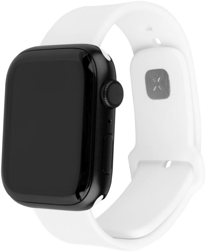 FIXED Silicone Sporty Strap pro Apple Watch 42/44/45mm bílý