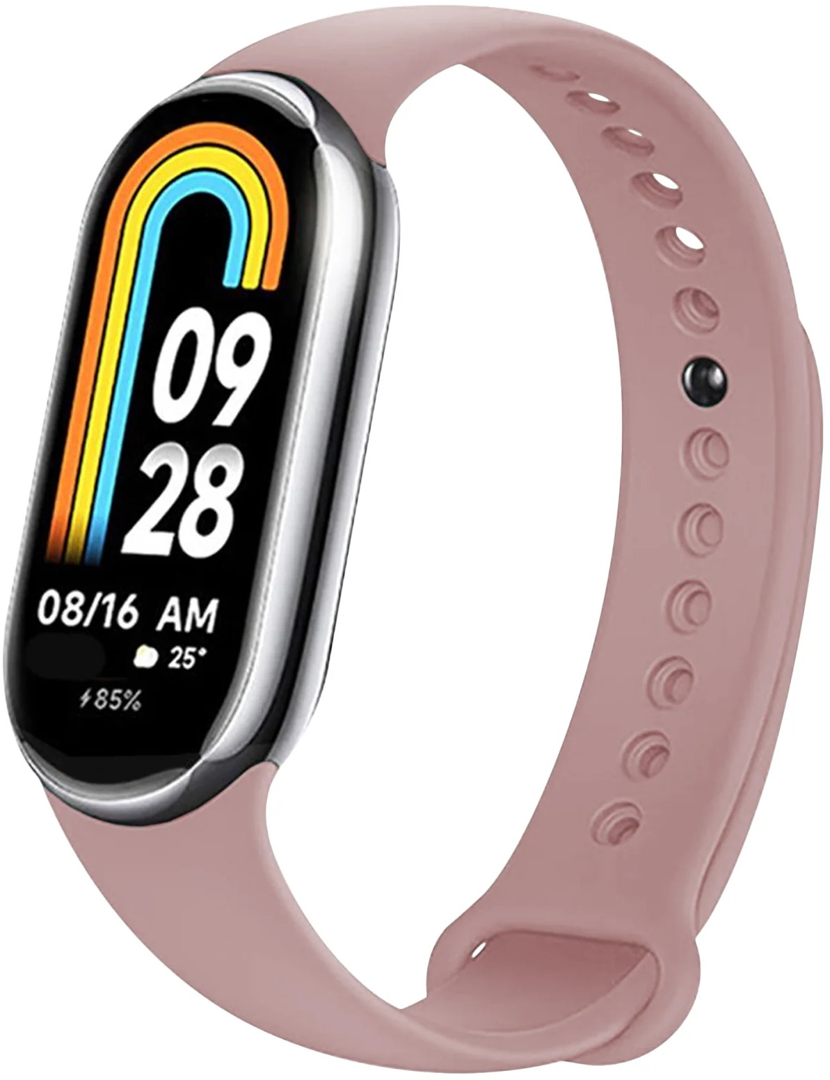 FIXED Silicone Strap pro Xiaomi Mi Band 8 růžový